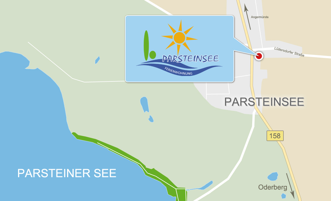 Standort Ferienwohnungen Parsteinsee